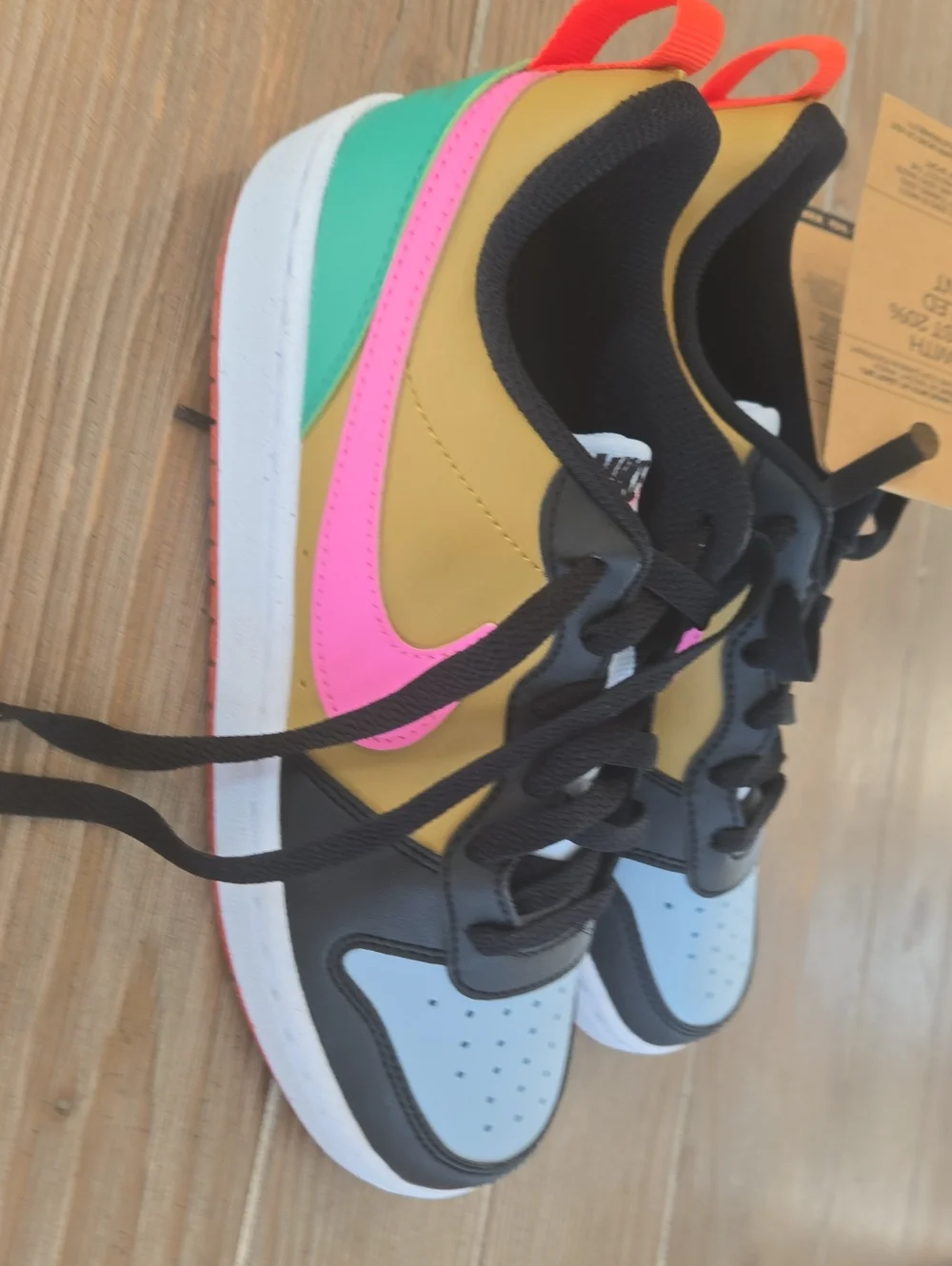 Nike Women’s Colorblock Low-Top Sneakers - Pink & Mustard